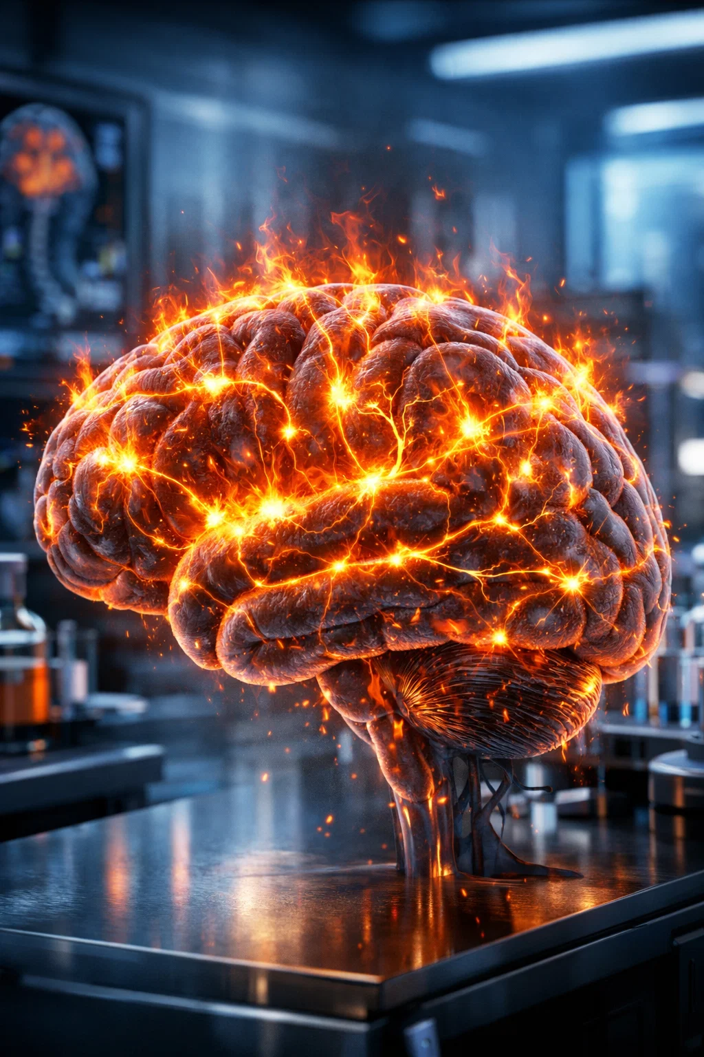 Cytokine storm neural mechanism diagram